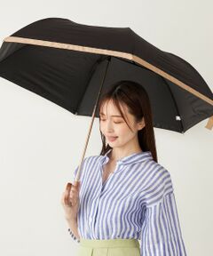 SHIPS / シップス 傘 | a.s.s.a:BODYWRAP グログラン 折りたたみ傘 (晴雨兼用・親骨55cm)◇