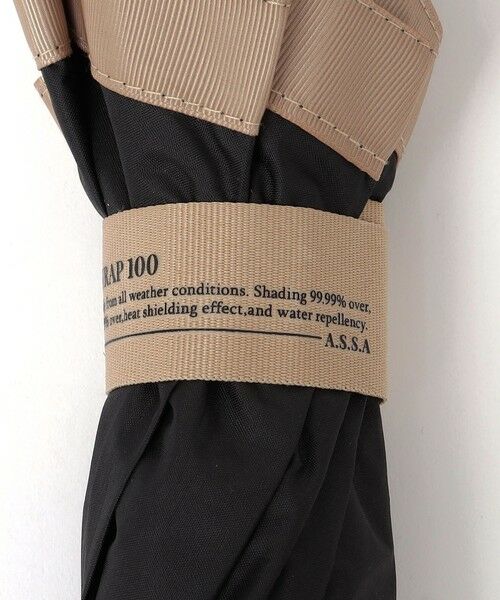 SHIPS / シップス 傘 | a.s.s.a:BODYWRAP グログラン 折りたたみ傘 (晴雨兼用・親骨55cm)◇ | 詳細3