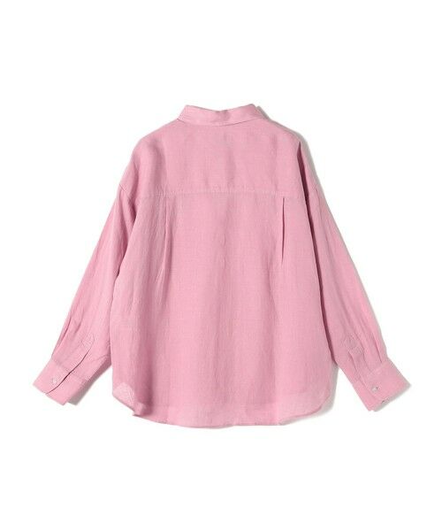 ブラウス シャツ SHIPS Colors:「洗濯機可能」ユーロ リネン (EURO Linen) オーバー シャツ レディース SHIPS｜SHIPS Colors:<洗濯機可能>ユーロ リネン (EURO Linen