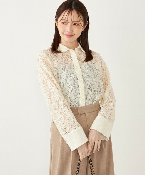 SHIPS / シップス シャツ・ブラウス | SHIPS Colors:スカラップ レース シャツ | 詳細9