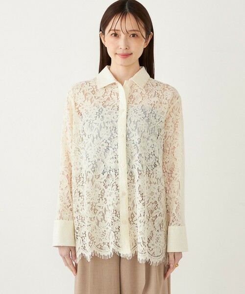 SHIPS / シップス シャツ・ブラウス | SHIPS Colors:スカラップ レース シャツ | 詳細3