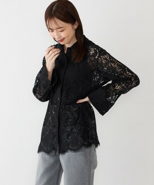 SHIPS / シップス シャツ・ブラウス | SHIPS Colors:スカラップ レース シャツ | 詳細24