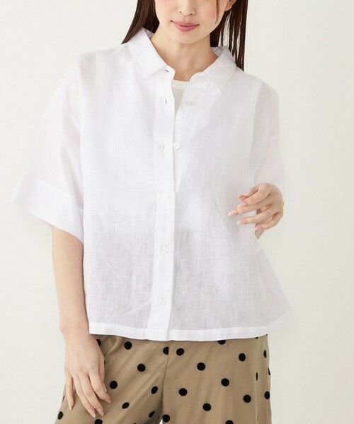 SHIPS / シップス シャツ・ブラウス | SHIPS Colors:〈洗濯機可能〉ユーロリネン (EURO Linen) ボクシー シャツ◇ | 詳細5