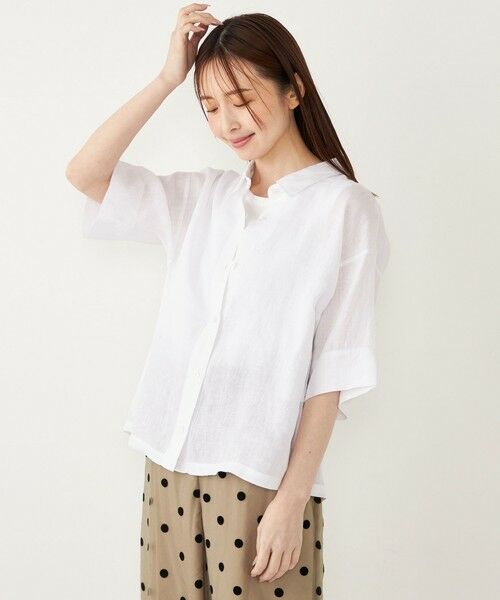SHIPS / シップス シャツ・ブラウス | SHIPS Colors:〈洗濯機可能〉ユーロリネン (EURO Linen) ボクシー シャツ◇ | 詳細6