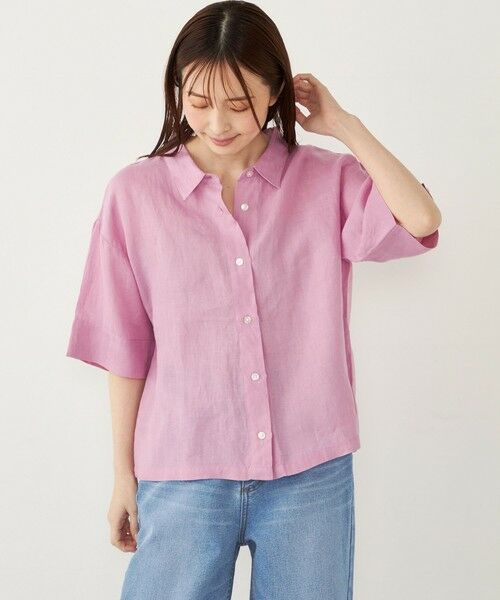 SHIPS / シップス シャツ・ブラウス | SHIPS Colors:〈洗濯機可能〉ユーロリネン (EURO Linen) ボクシー シャツ◇ | 詳細22