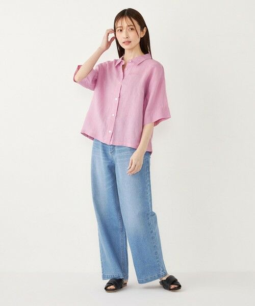 SHIPS / シップス シャツ・ブラウス | SHIPS Colors:〈洗濯機可能〉ユーロリネン (EURO Linen) ボクシー シャツ◇ | 詳細24
