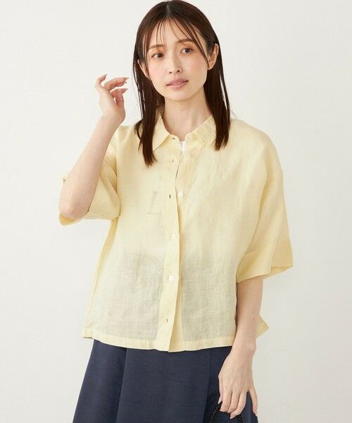 SHIPS / シップス シャツ・ブラウス | SHIPS Colors:〈洗濯機可能〉ユーロリネン (EURO Linen) ボクシー シャツ◇ | 詳細30