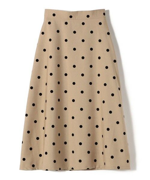 SHIPS / シップス ロング・マキシ丈スカート | SHIPS Colors:〈洗濯機可能〉フロッキードット デニムライク スカート | 詳細1