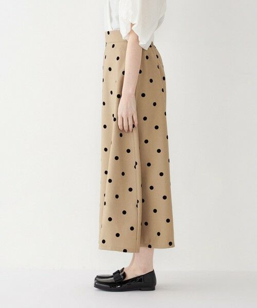 SHIPS / シップス ロング・マキシ丈スカート | SHIPS Colors:〈洗濯機可能〉フロッキードット デニムライク スカート | 詳細12