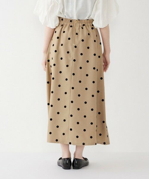 SHIPS / シップス ロング・マキシ丈スカート | SHIPS Colors:〈洗濯機可能〉フロッキードット デニムライク スカート | 詳細13