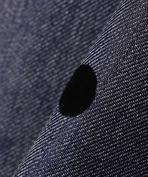 SHIPS / シップス ロング・マキシ丈スカート | SHIPS Colors:〈洗濯機可能〉フロッキードット デニムライク スカート | 詳細20