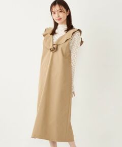 SHIPS / シップス ロング・マキシ丈ワンピース | SHIPS Colors:〈手洗い可能〉ラッフル ジャンパースカート