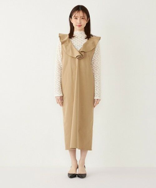 SHIPS / シップス ロング・マキシ丈ワンピース | SHIPS Colors:〈手洗い可能〉ラッフル ジャンパースカート | 詳細10