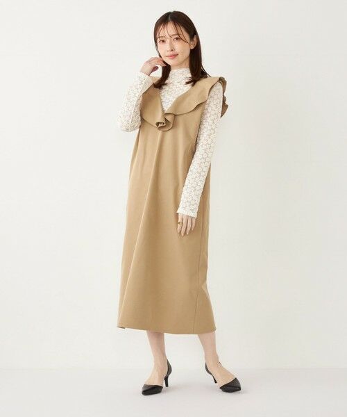 SHIPS / シップス ロング・マキシ丈ワンピース | SHIPS Colors:〈手洗い可能〉ラッフル ジャンパースカート | 詳細14