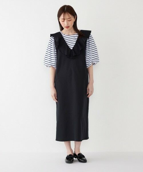 SHIPS / シップス ロング・マキシ丈ワンピース | SHIPS Colors:〈手洗い可能〉ラッフル ジャンパースカート | 詳細18