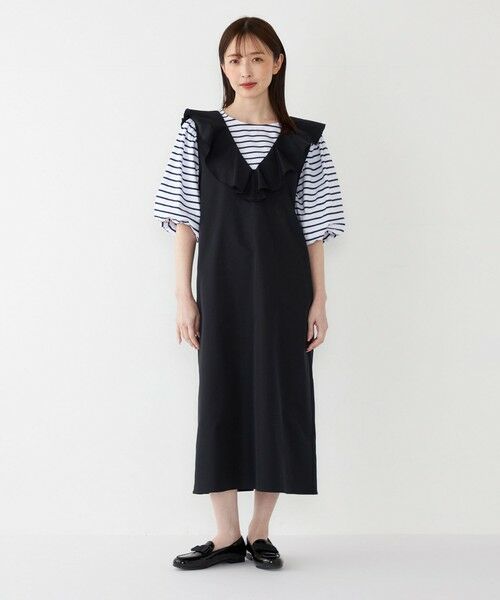 SHIPS / シップス ロング・マキシ丈ワンピース | SHIPS Colors:〈手洗い可能〉ラッフル ジャンパースカート | 詳細19