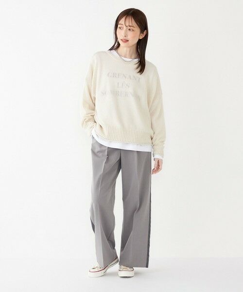 SHIPS / シップス ニット・セーター | SHIPS Colors:〈手洗い可能〉ペーパーライク ボートネック ニット プルオーバー | 詳細6