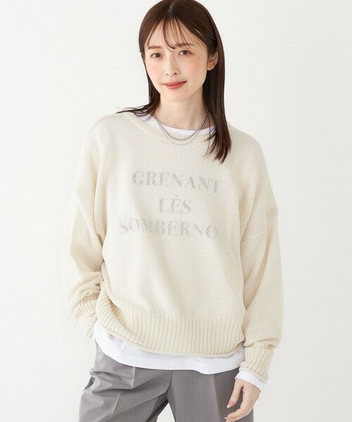 SHIPS / シップス ニット・セーター | SHIPS Colors:〈手洗い可能〉ペーパーライク ボートネック ニット プルオーバー | 詳細7