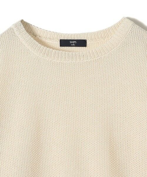 SHIPS / シップス ニット・セーター | SHIPS Colors:〈手洗い可能〉ペーパーライク ボートネック ニット プルオーバー | 詳細3