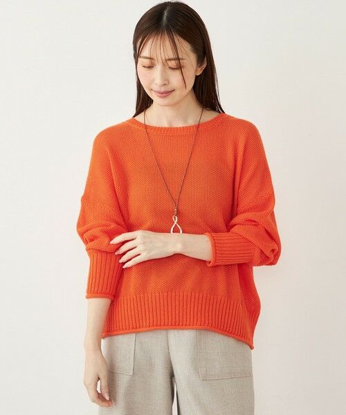 SHIPS / シップス ニット・セーター | SHIPS Colors:〈手洗い可能〉ペーパーライク ボートネック ニット プルオーバー | 詳細21