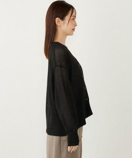 SHIPS / シップス カーディガン・ボレロ | SHIPS Colors〈手洗い可能〉:ペーパーライク Vネック カーディガン | 詳細8