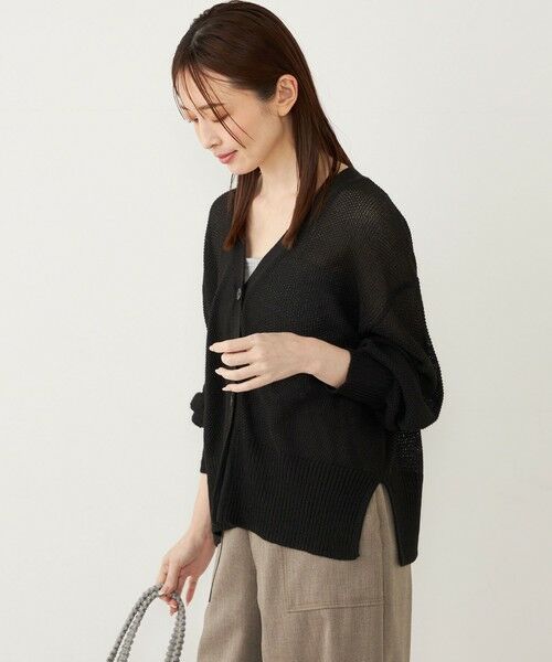 SHIPS / シップス カーディガン・ボレロ | SHIPS Colors〈手洗い可能〉:ペーパーライク Vネック カーディガン | 詳細10