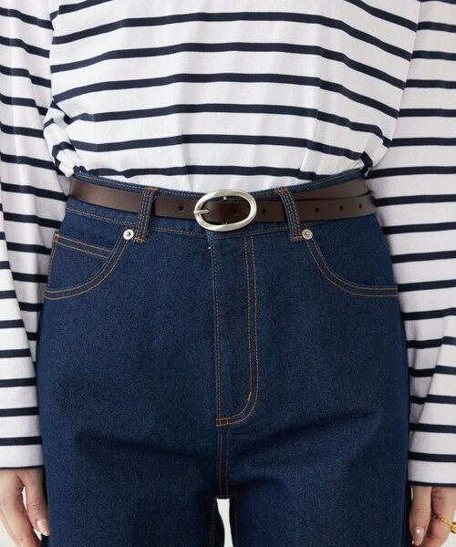 SHIPS / シップス ベルト・サスペンダー | SHIPS Colors:オーバル バックル レザー ベルト◇ | 詳細4