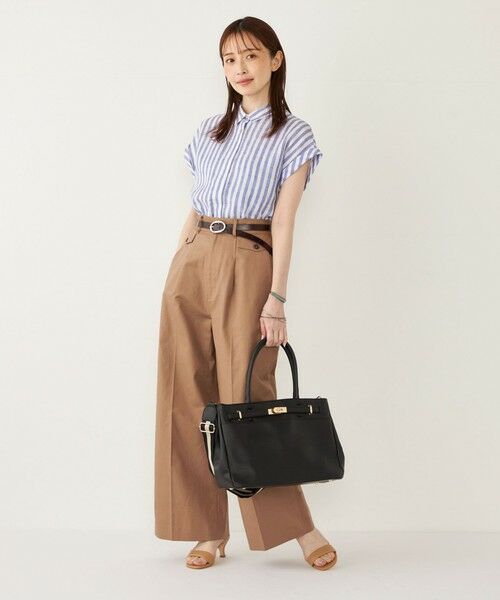 SHIPS / シップス ベルト・サスペンダー | SHIPS Colors:オーバル バックル レザー ベルト◇ | 詳細7