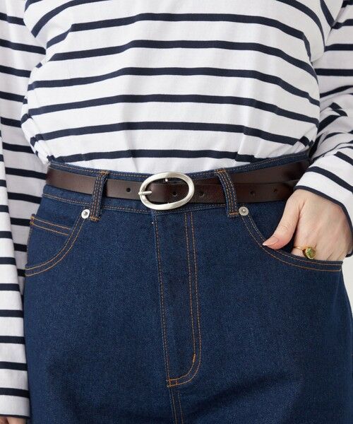 SHIPS for women/シップスウィメン SHIPS Colors:オーバル バックル レザー ベルト◇ ブラウン ONE SIZE SHIPS for women/シップスウィメン SHIPS Colors:オーバル バックル レザー ベルト◇ ブラウン ONE SIZE