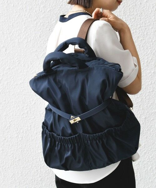 SHIPS for women/シップスウィメン 【WEB限定】3WAY パフ リュック ネイビー ONE SIZE SHIPS for women/シップスウィメン 【WEB限定】3WAY パフ リュック ネイビー ONE SIZE