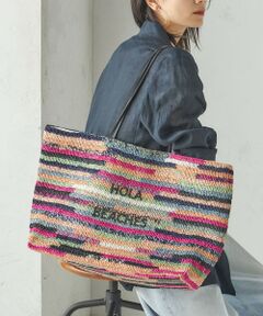 セール】 レザー コンビ シーグラス バッグ （かごバッグ