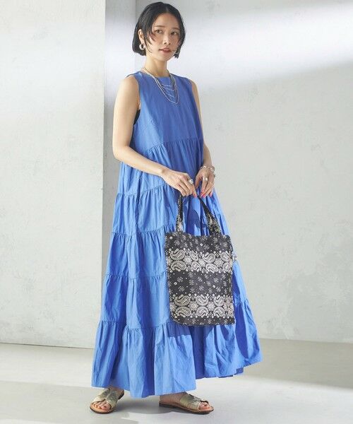 SHIPS / シップス トートバッグ | 【SHIPS別注】BINDU:ジャカード バンダナ 縦型 スモール トート バッグ | 詳細6