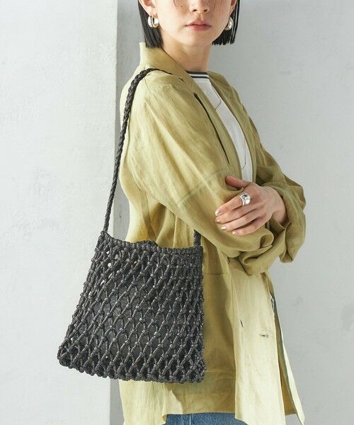 SHIPS / シップス ショルダーバッグ | The Bagmati:オーガンジー 巾着 マクラメ バッグ | 詳細1