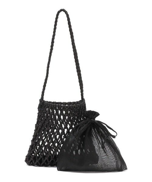 SHIPS / シップス ショルダーバッグ | The Bagmati:オーガンジー 巾着 マクラメ バッグ | 詳細9