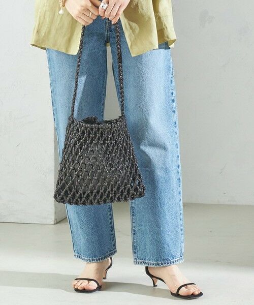 SHIPS for women/シップスウィメン 《予約》The Bagmati:オーガンジー 巾着 マクラメ バッグ ブラック ONE SIZE SHIPS for women/シップスウィメン 《予約》The Bagmati:オーガンジー 巾着 マクラメ バッグ ブラック ONE SIZE