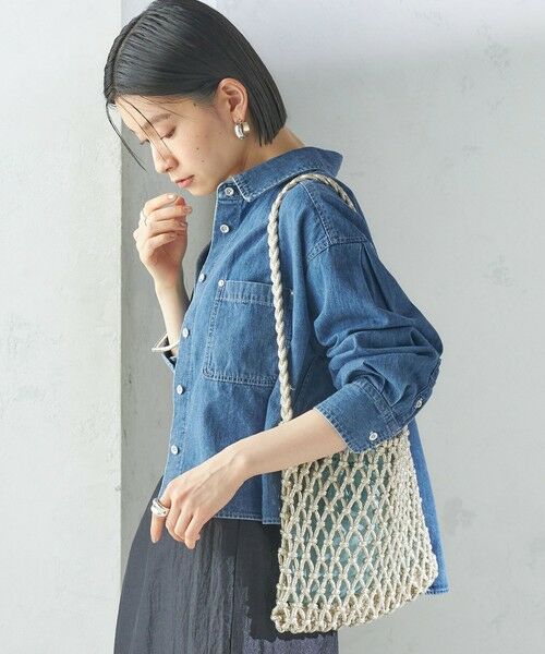 SHIPS / シップス ショルダーバッグ | The Bagmati:オーガンジー 巾着 マクラメ バッグ | 詳細13