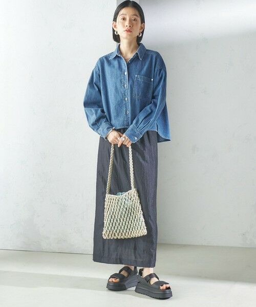 SHIPS / シップス ショルダーバッグ | The Bagmati:オーガンジー 巾着 マクラメ バッグ | 詳細15