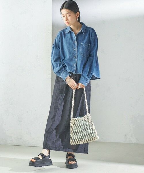 SHIPS / シップス ショルダーバッグ | The Bagmati:オーガンジー 巾着 マクラメ バッグ | 詳細16