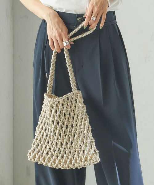 SHIPS / シップス ショルダーバッグ | The Bagmati:オーガンジー 巾着 マクラメ バッグ | 詳細17