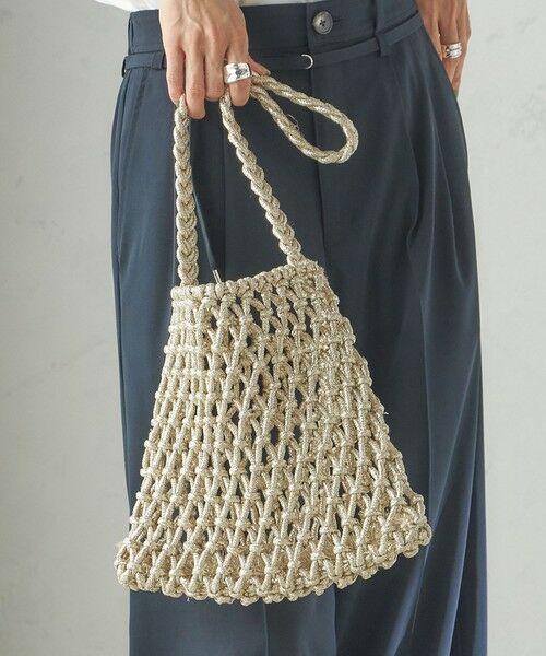 SHIPS / シップス ショルダーバッグ | The Bagmati:オーガンジー 巾着 マクラメ バッグ | 詳細18