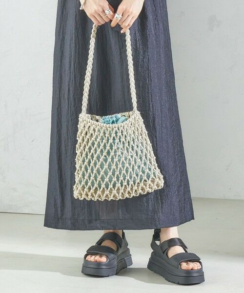 SHIPS / シップス ショルダーバッグ | The Bagmati:オーガンジー 巾着 マクラメ バッグ | 詳細10