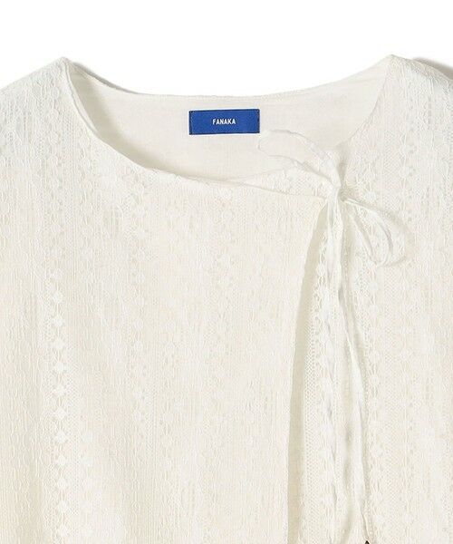SHIPS / シップス シャツ・ブラウス | Fanaka:〈手洗い可能〉ストライプ レース 羽織 | 詳細2