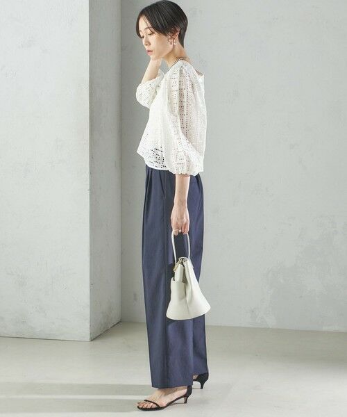 SHIPS / シップス シャツ・ブラウス | 〈手洗い可能〉Broche スクエア レース 2WAY ブラウス | 詳細2