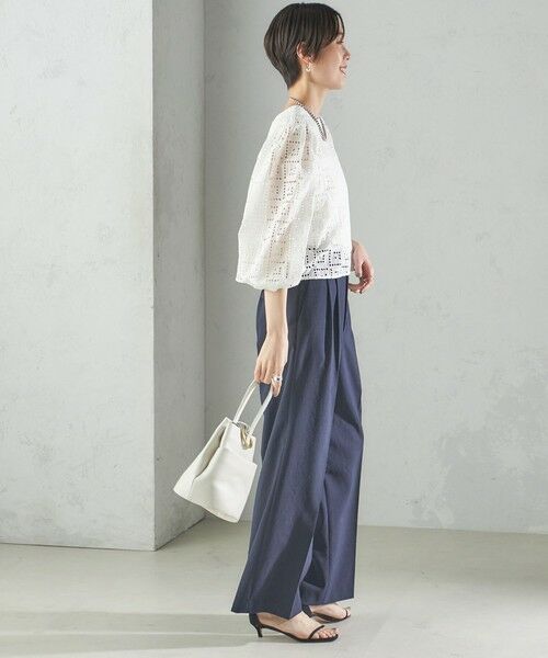 SHIPS / シップス シャツ・ブラウス | 〈手洗い可能〉Broche スクエア レース 2WAY ブラウス | 詳細4