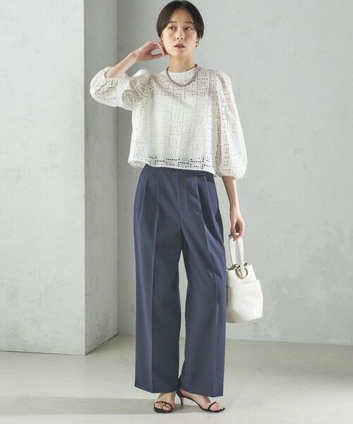 SHIPS / シップス シャツ・ブラウス | 〈手洗い可能〉Broche スクエア レース 2WAY ブラウス | 詳細6