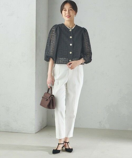 SHIPS / シップス シャツ・ブラウス | 〈手洗い可能〉Broche スクエア レース 2WAY ブラウス | 詳細24