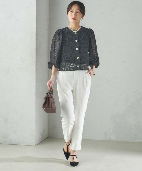 SHIPS / シップス シャツ・ブラウス | 〈手洗い可能〉Broche スクエア レース 2WAY ブラウス | 詳細25