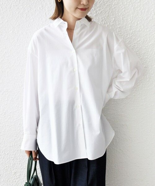 SHIPS / シップス シャツ・ブラウス | SHIPS Primary Navy Label:コットン タイプライター ビッグ シャツ | 詳細4