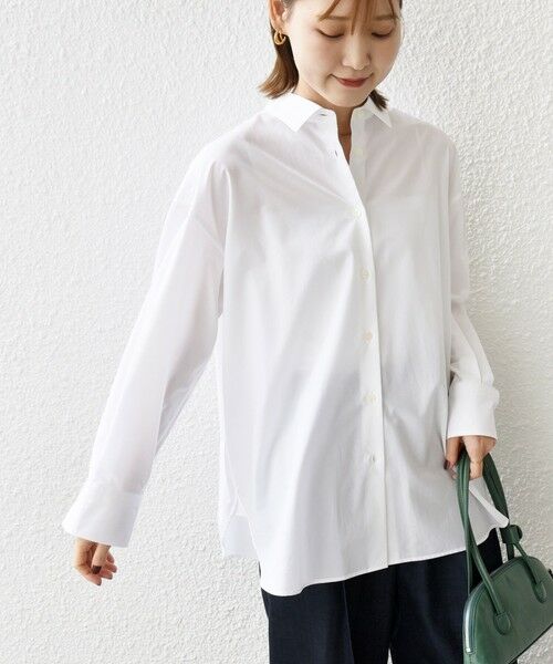 SHIPS / シップス シャツ・ブラウス | SHIPS Primary Navy Label:コットン タイプライター ビッグ シャツ | 詳細6