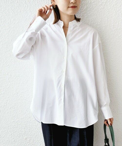 SHIPS / シップス シャツ・ブラウス | SHIPS Primary Navy Label:コットン タイプライター ビッグ シャツ | 詳細7